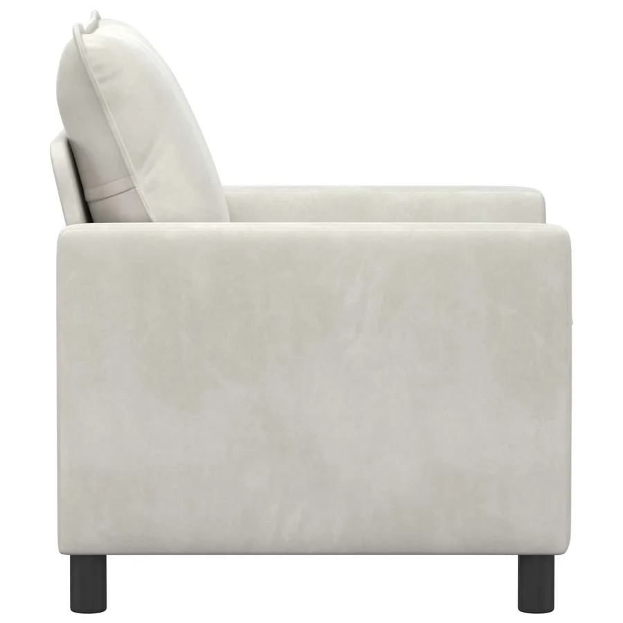 Canapé Crème 76 x 81 x 87,5 cm Velours - 4