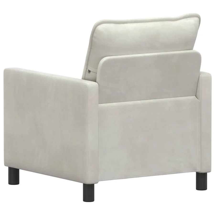 Canapé Crème 76 x 81 x 87,5 cm Velours - 5