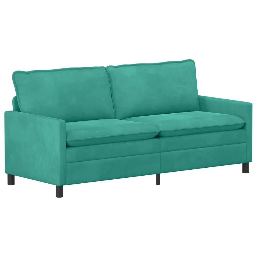 Ensemble de Canapés 2 pcs Turquoise Velours - 3