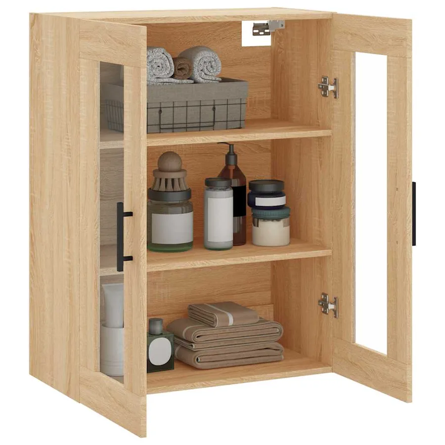 Armoire murale chêne sonoma 69,5x34x90 cm - 5