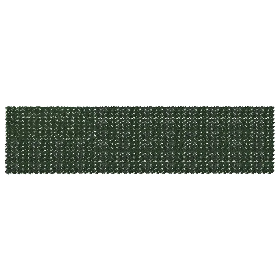 Écran de balcon avec feuilles Vert foncé 600 x 150 cm