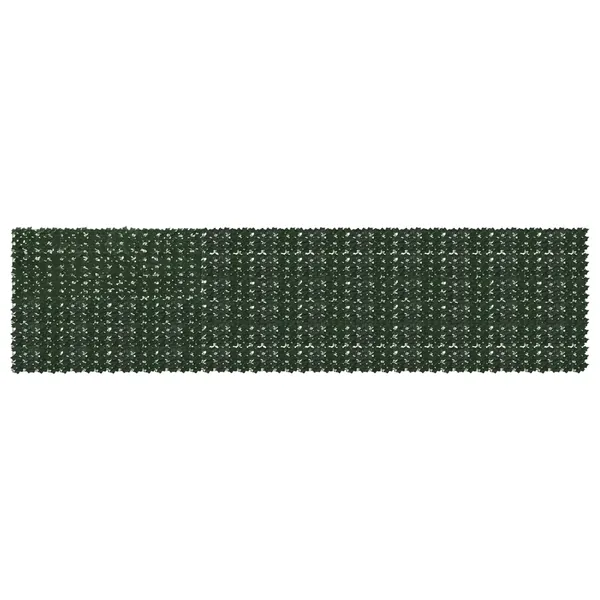 Écran de balcon avec feuilles Vert foncé 600 x 150 cm
