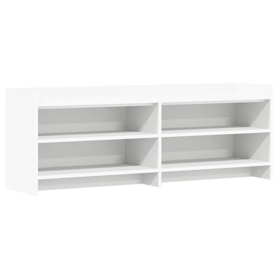 Meuble TV 135 x 33 x 47 cm Blanc Bois d'ingénierie - 2