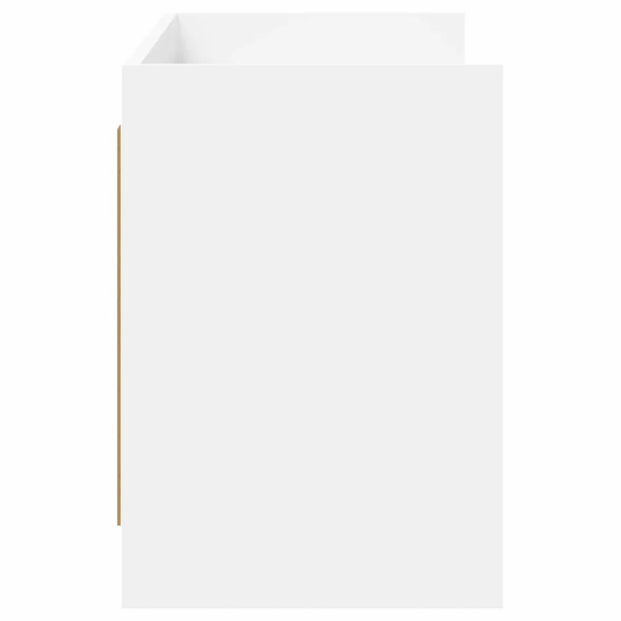 Meuble TV 135 x 33 x 47 cm Blanc Bois d'ingénierie - 5