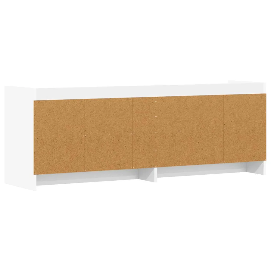 Meuble TV 135 x 33 x 47 cm Blanc Bois d'ingénierie - 6