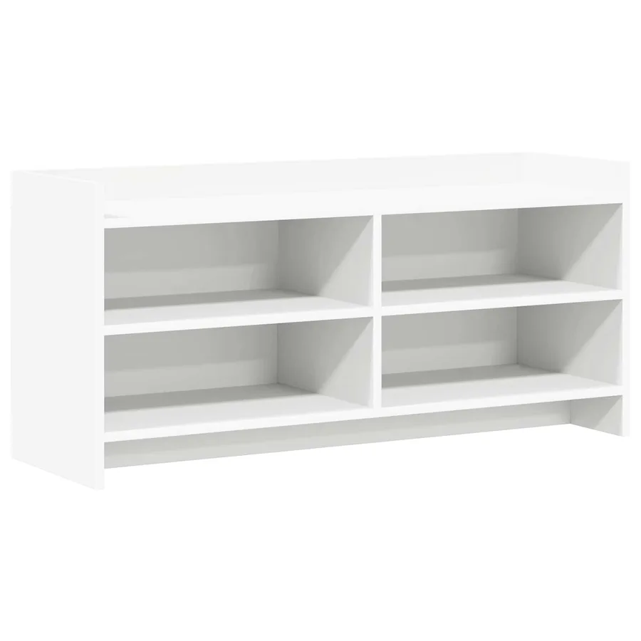 Meuble TV 100 x 33 x 47 cm Blanc Bois d'ingénierie - 2