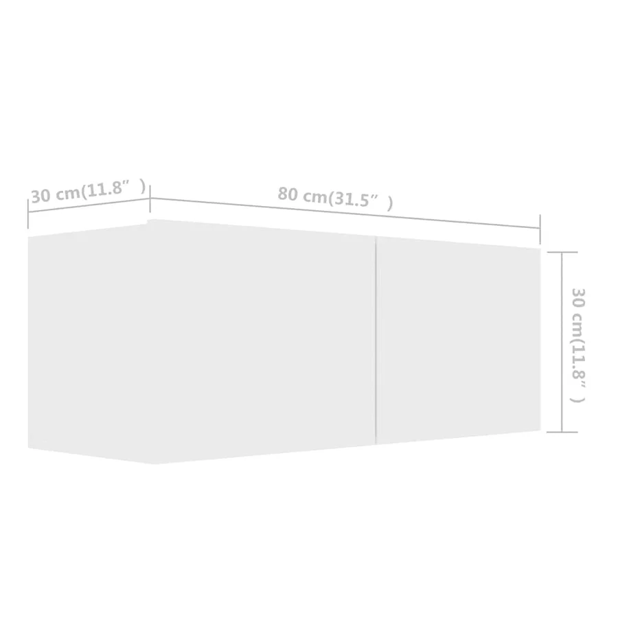 Ensemble de meubles TV 4 pcs Blanc Bois d'ingénierie - 10