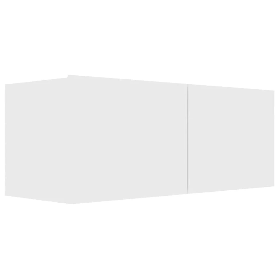 Ensemble de meubles TV 4 pcs Blanc Bois d'ingénierie - 6