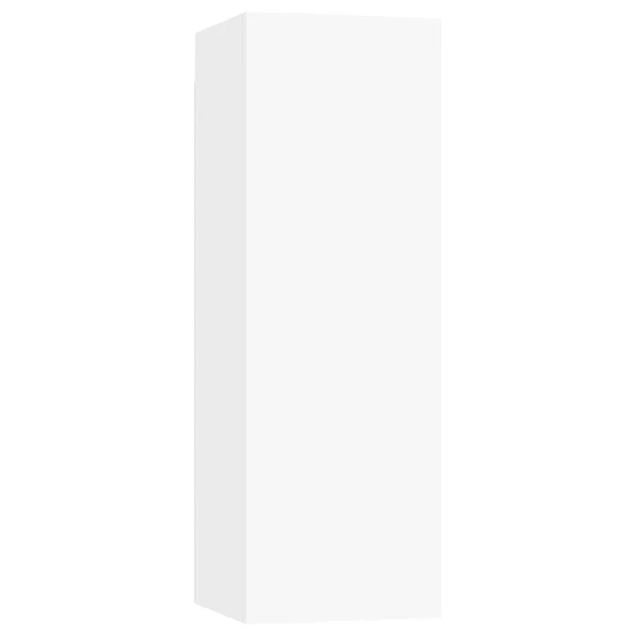 Ensemble de meubles TV 4 pcs Blanc Bois d'ingénierie - 8