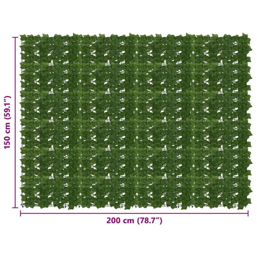 Écran de balcon avec feuilles Vert 200 x 150 cm - 5