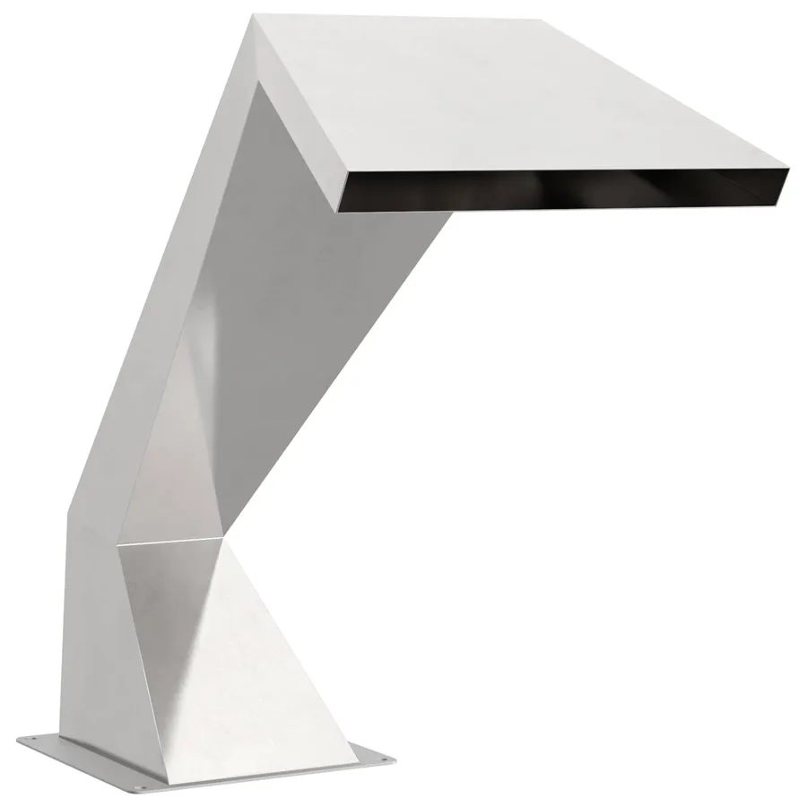 Chute d'eau de Piscine Acier inoxydable 63,5 x 29 x 51 cm - 4