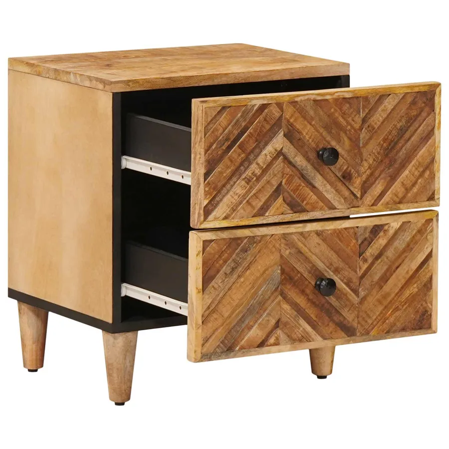 Table de chevet 2 pcs Marron 40 x 33,5 x 46 cm - 2