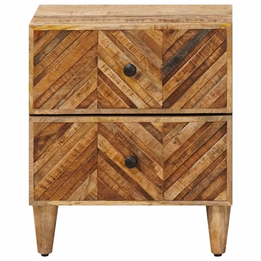 Table de chevet 2 pcs Marron 40 x 33,5 x 46 cm - 3