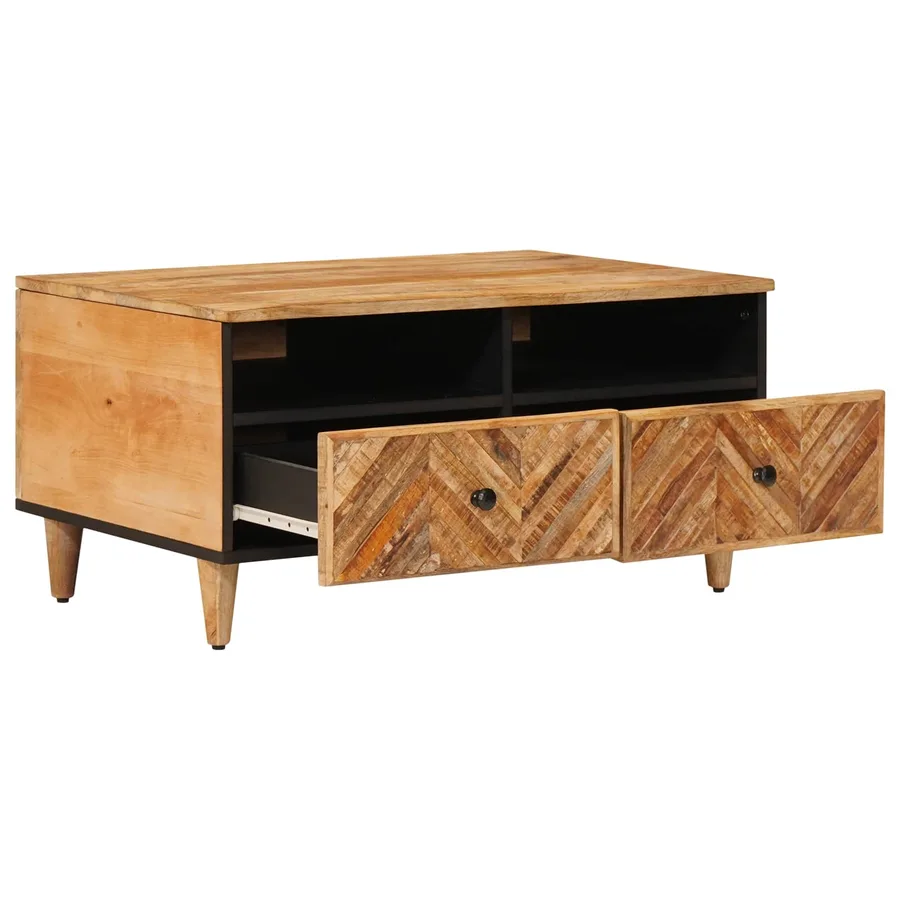 Table basse Marron 80 x 54 x 40 cm Bois de mangue massif - 2