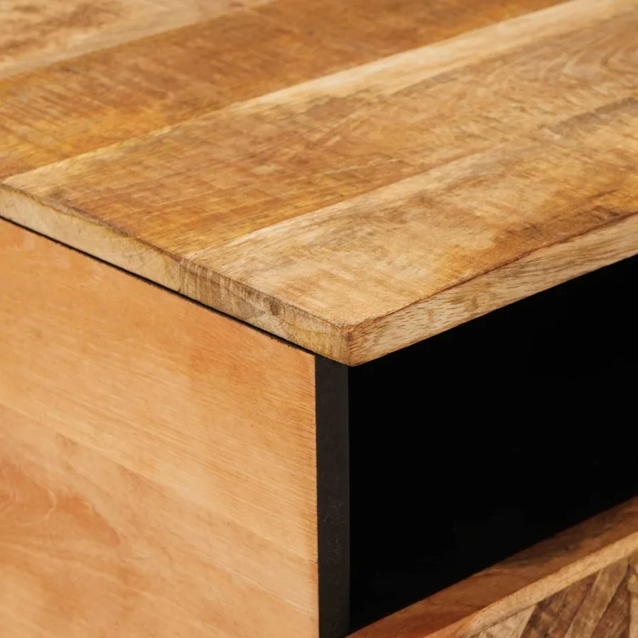 Table basse Marron 80 x 54 x 40 cm Bois de mangue massif - 6