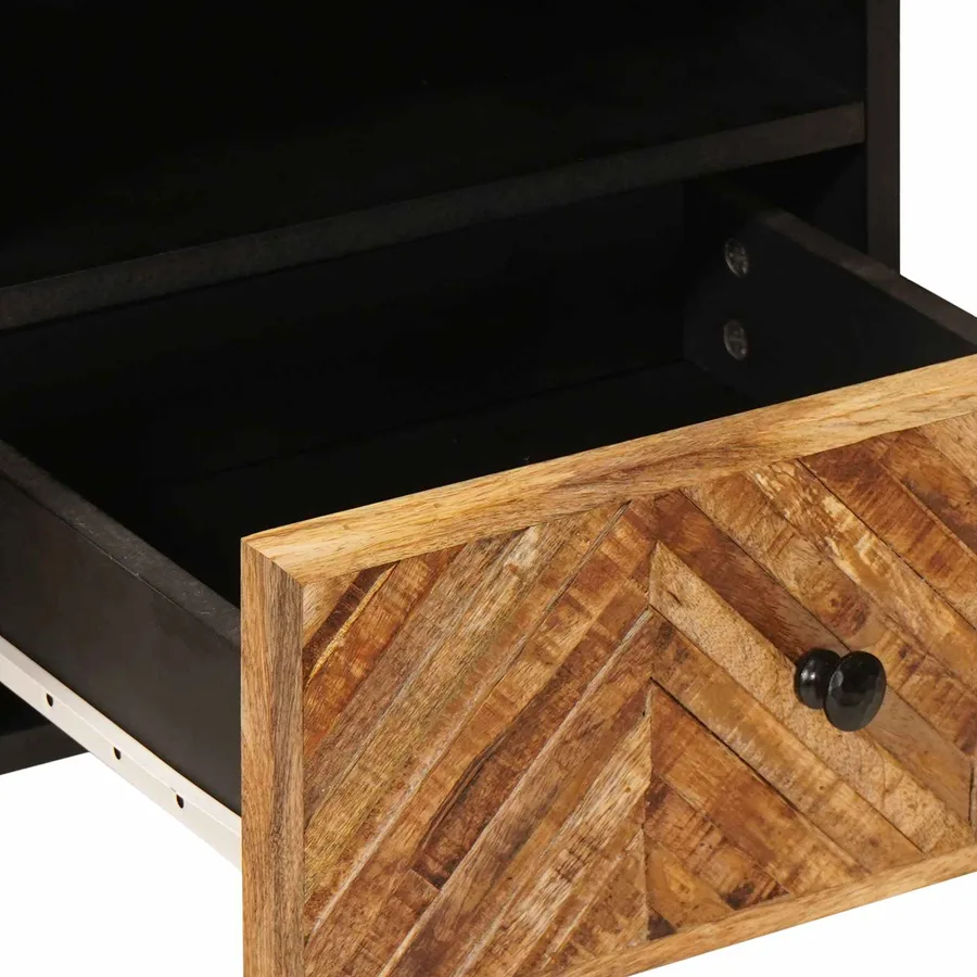 Table basse Marron 80 x 54 x 40 cm Bois de mangue massif - 7