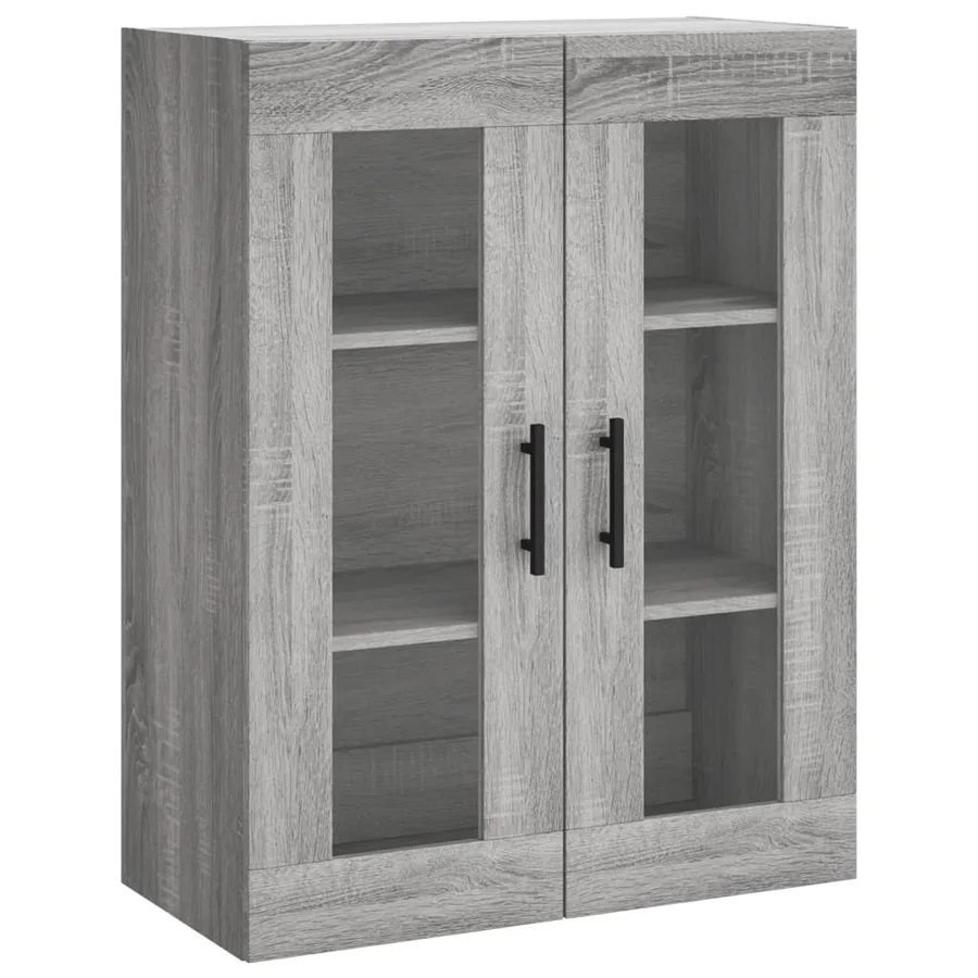 Buffet haut Sonoma gris 69,5x34x180 cm Bois d'ingénierie - 5