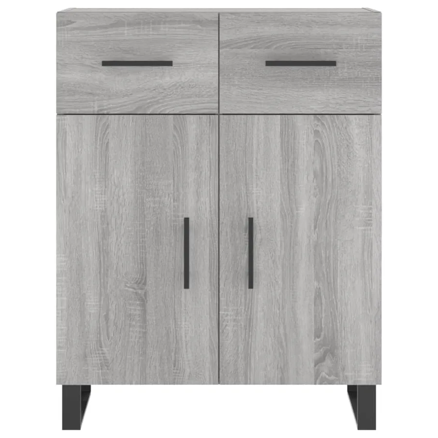 Buffet haut Sonoma gris 69,5x34x180 cm Bois d'ingénierie - 8