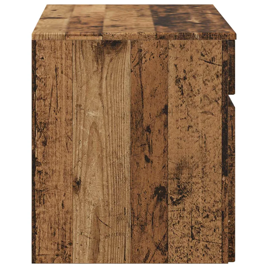 Cabinet de Salle de Bain Mural Bois ancien 59 x 44,5 x 50 cm - 4