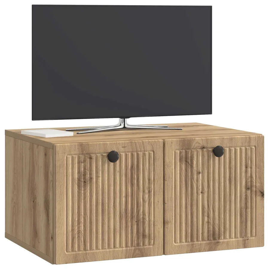Meuble TV mural 59,5 x 41 x 30 cm Chêne artisanal - 3