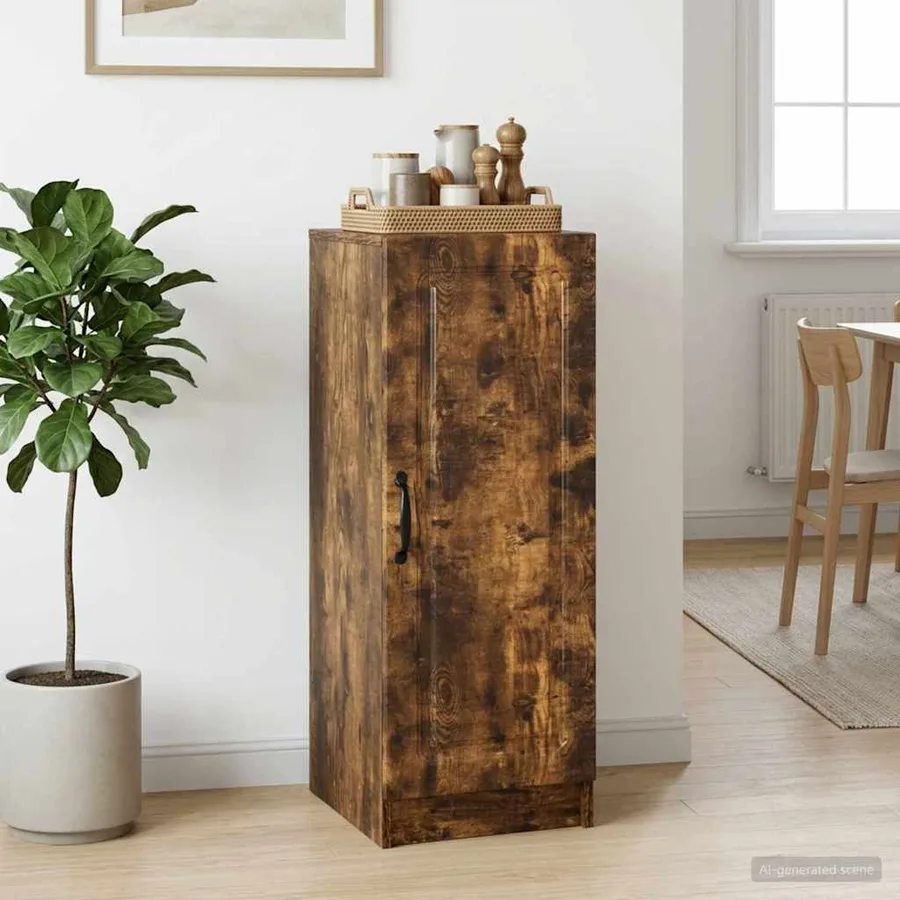 Buffet Chêne fumé 33 x 34,5 x 87 cm Bois d'ingénierie - 4