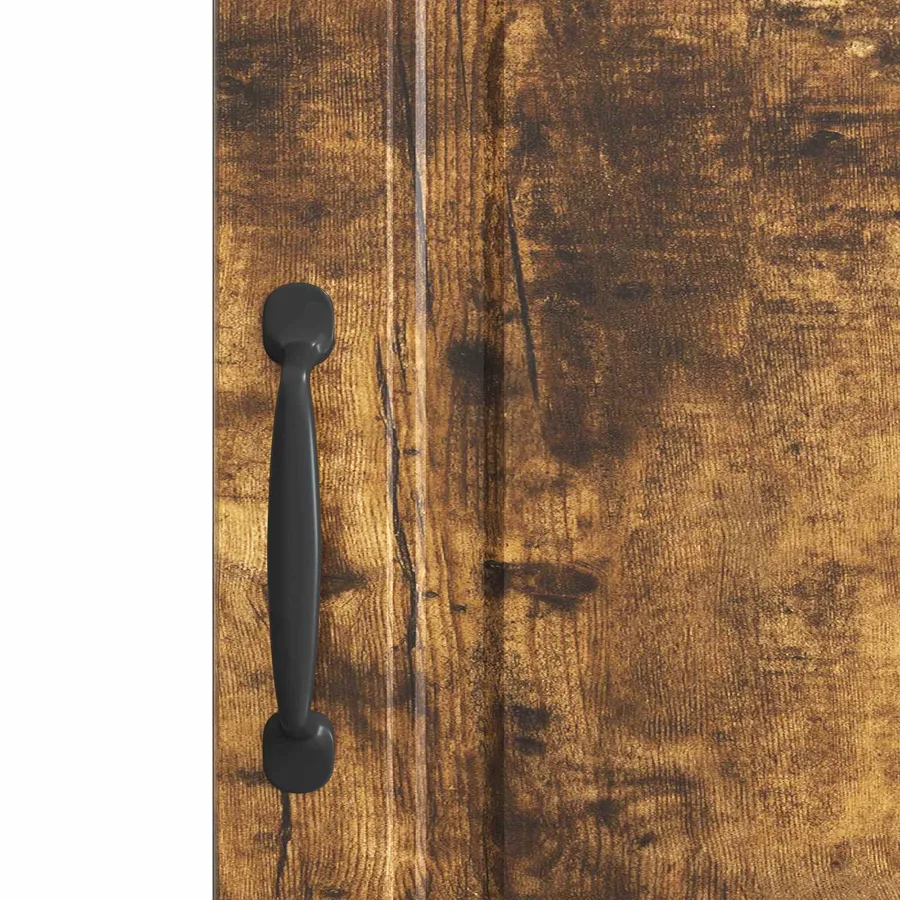Buffet Chêne fumé 33 x 34,5 x 87 cm Bois d'ingénierie - 8