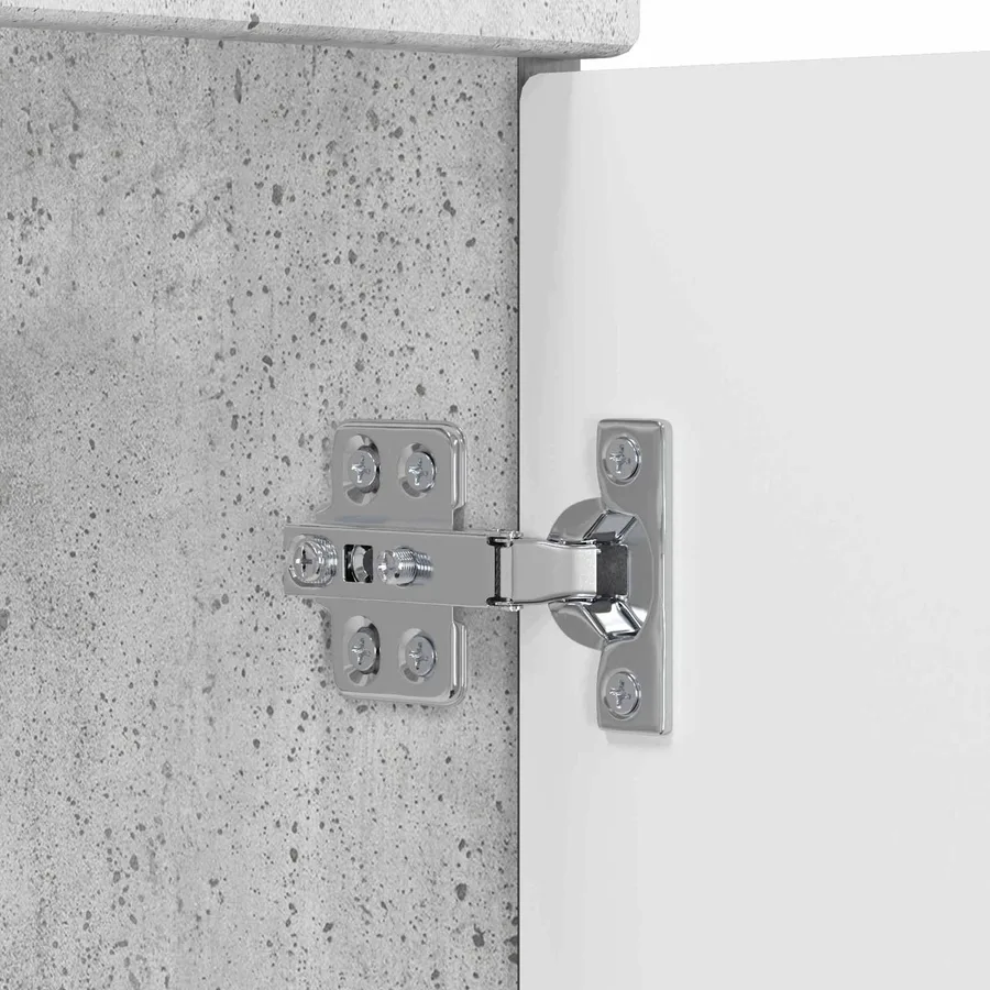 Meuble sous lavabo de salle de bain Gris béton - 7