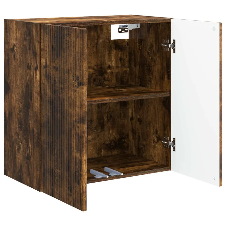 Armoire Murale Chêne fumé 59 x 31 x 60 cm Bois d'ingénierie - 3