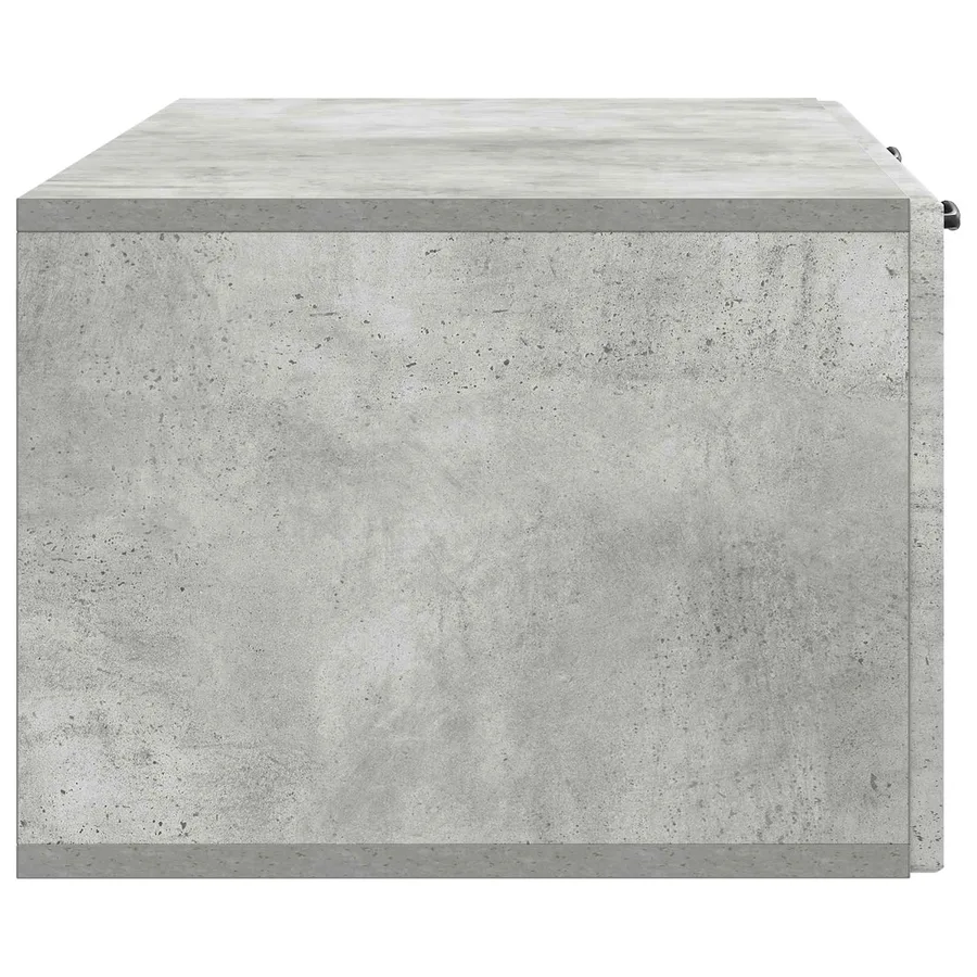 Meuble TV mural Gris béton 98 x 41 x 30 cm Bois d'ingénierie - 7