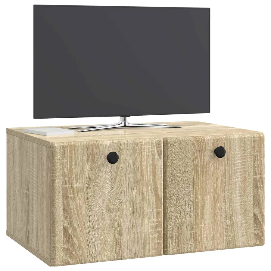 Meuble TV mural 59,5 x 41 x 30 cm Chêne Sonoma - 3