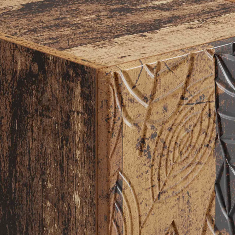 Table d'appoint murale Bois ancien 59 x 34,5 x 17 cm - 7