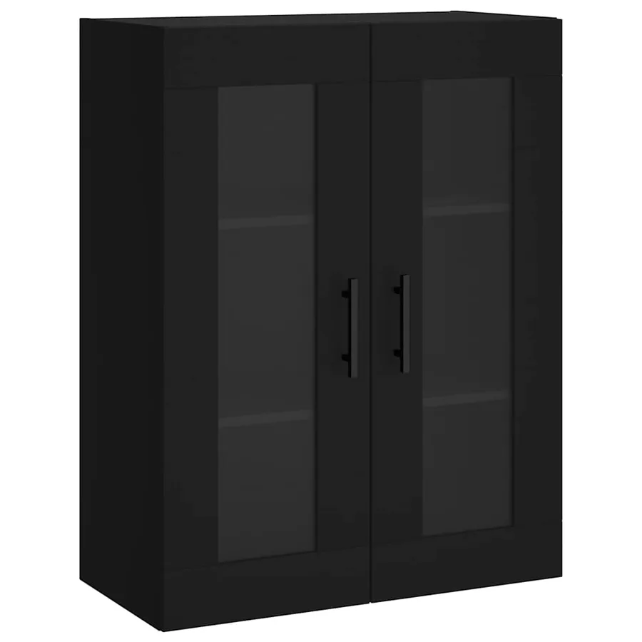 Armoire murale noir 69,5x34x90 cm - 2