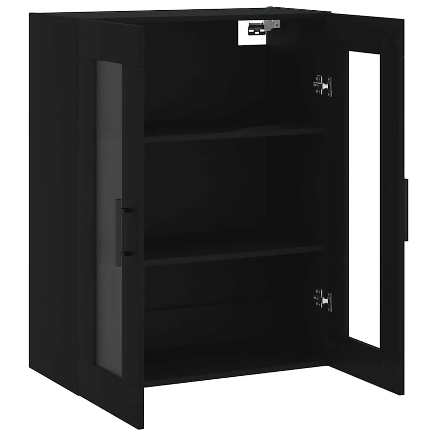 Armoire murale noir 69,5x34x90 cm - 6