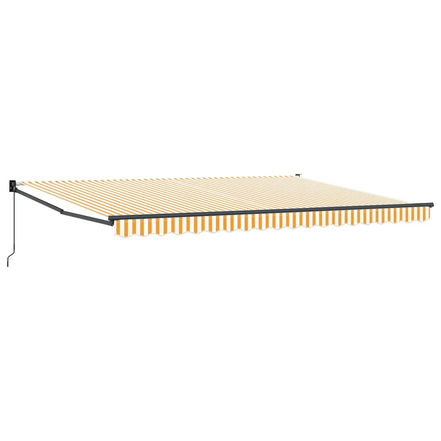 Auvent rétractable Jaune et blanc 4 x 2 m - 2