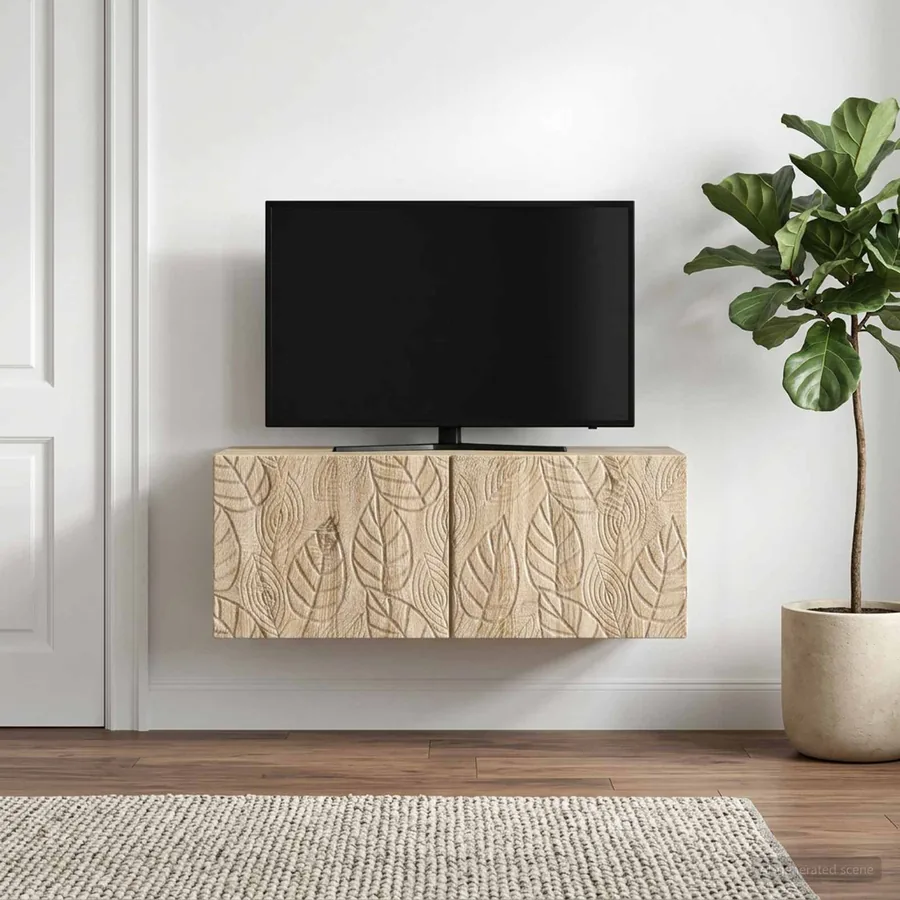 Meuble TV mural 98 x 41 x 30 cm Chêne Sonoma Bois d'ingénierie