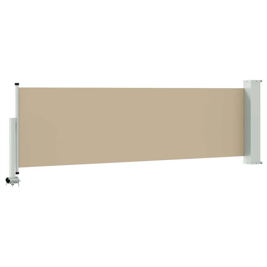 Auvent latéral 80 x 300 cm 100% polyester fer acier - 5
