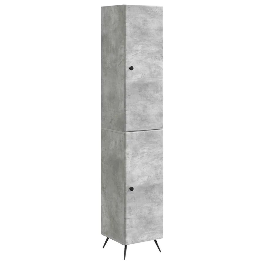 Ensemble de Meubles 2 pcs Gris béton Bois d'ingénierie - 2