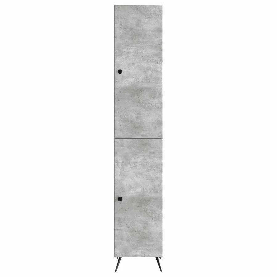 Ensemble de Meubles 2 pcs Gris béton Bois d'ingénierie - 5