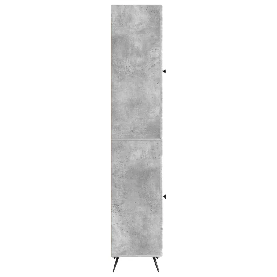 Ensemble de Meubles 2 pcs Gris béton Bois d'ingénierie - 6