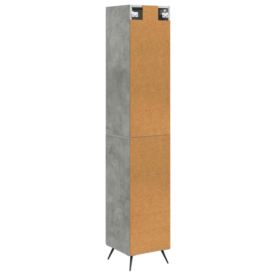 Ensemble de Meubles 2 pcs Gris béton Bois d'ingénierie - 7