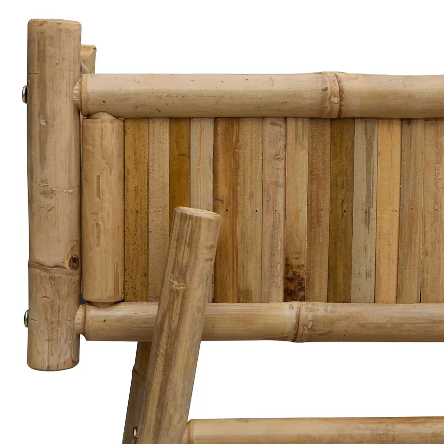 Jardinière avec support Naturel 100 x 38 x 114 cm Bambou - 7