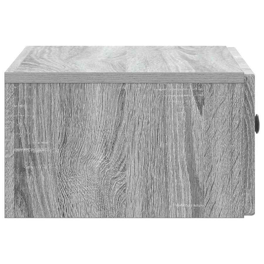 Cabinet de chevet mural Sonoma gris 49 x 34,5 x 20 cm - 6