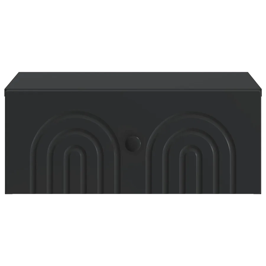 Cabinet de chevet mural 2 pcs Noir 49 x 34,5 x 20 cm - 7