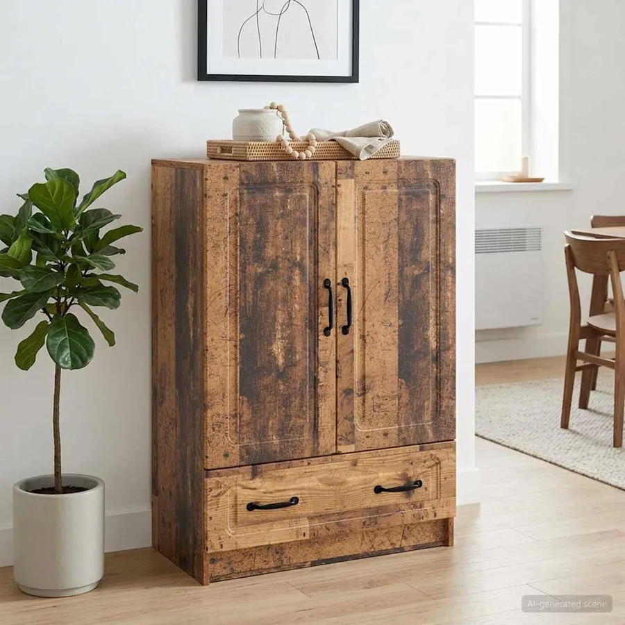 Buffet Bois ancien 66 x 34,5 x 92 cm Bois d'ingénierie