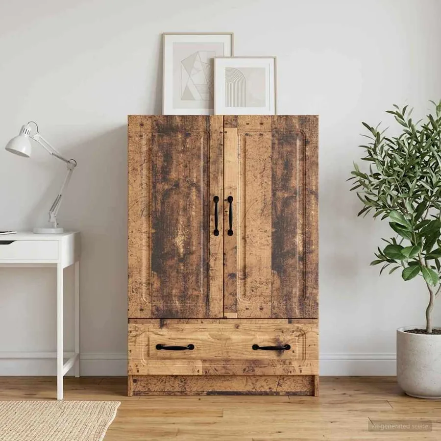 Buffet Bois ancien 66 x 34,5 x 92 cm Bois d'ingénierie - 3