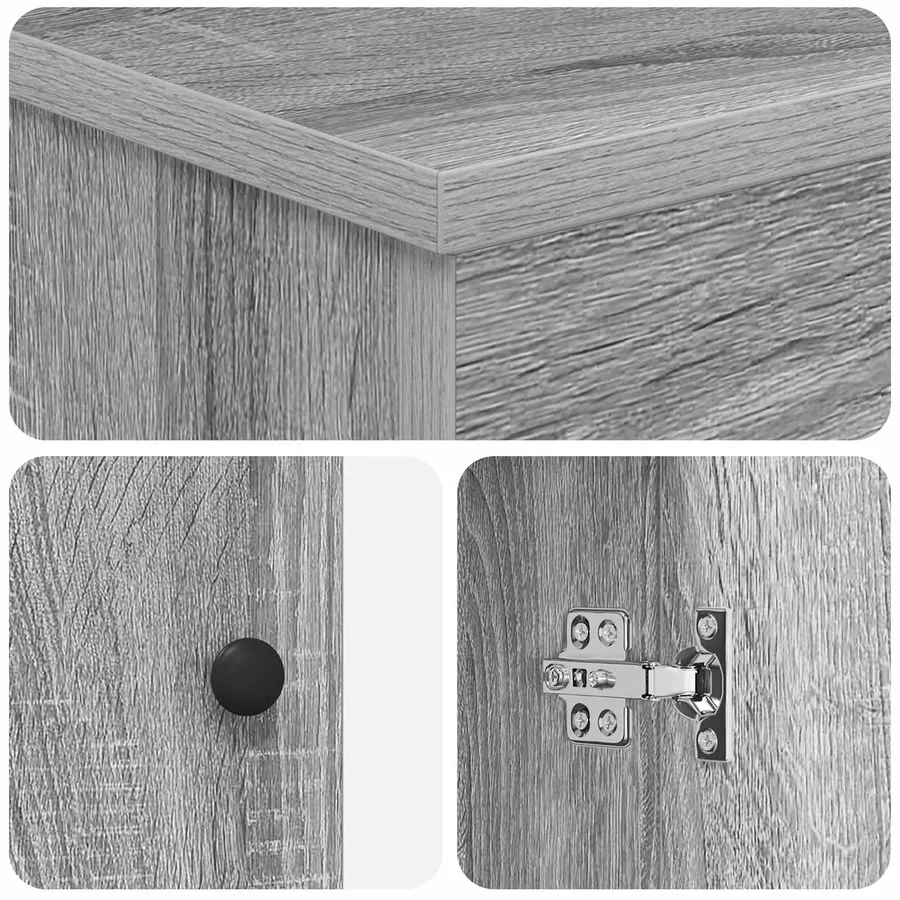 Armoire de salle de bain Sonoma gris 54 x 41 x 70 cm - 8