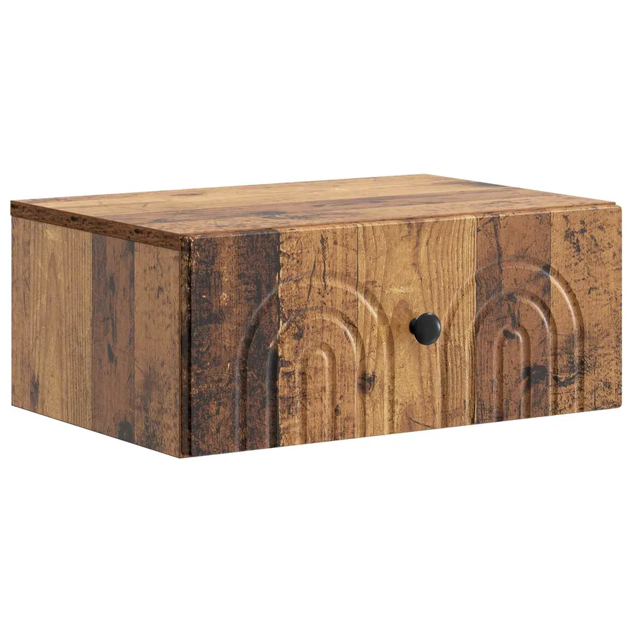 Cabinet de chevet mural 2 pcs Bois ancien 49 x 34,5 x 20 cm - 5