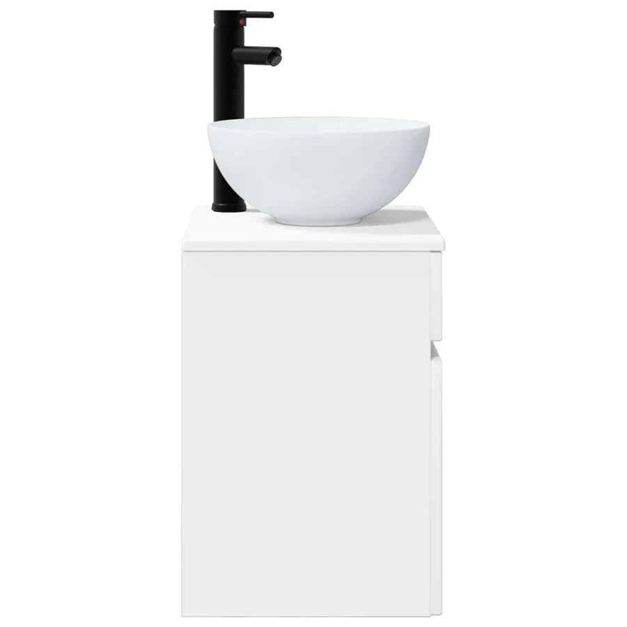 Meuble de lavabo mural Blanc 39 x 41 x 64,5 cm - 3