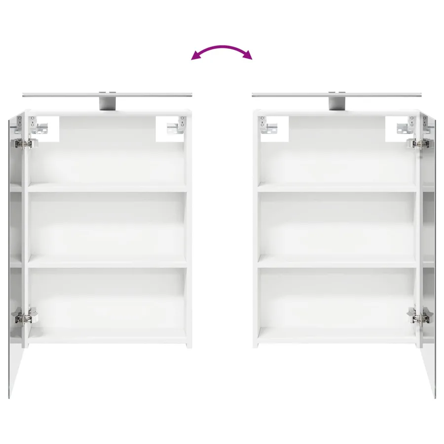 Ensemble de mobilier de salle de bain 5 pcs Blanc - 12