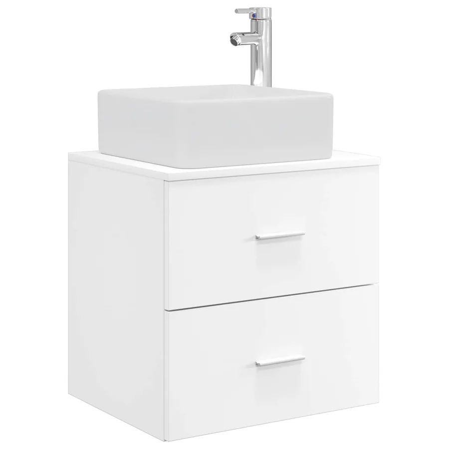 Ensemble de mobilier de salle de bain 5 pcs Blanc - 5